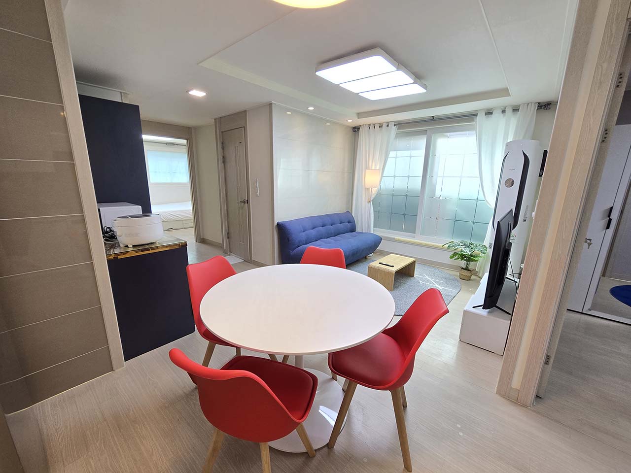 Salon partagé de la sharehouse à Hongdae