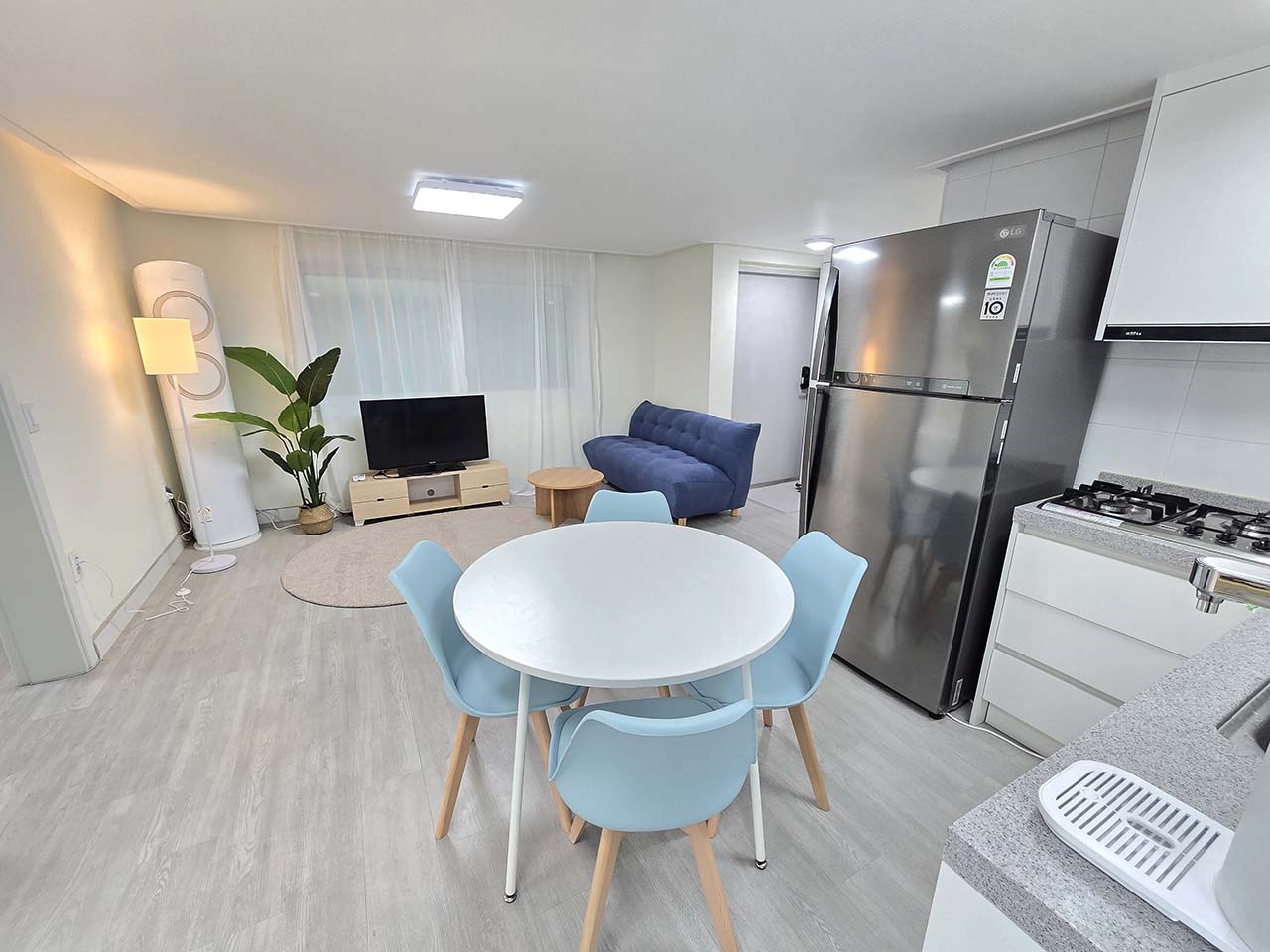 Espace commun de la sharehouse de Mangwon (Hongdae)